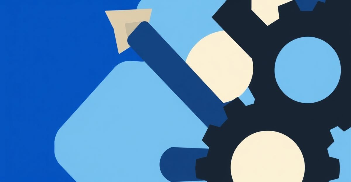 Illustration abstraite — Automatiser devis et factures avec le No Code