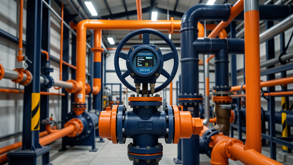 NACE-certified industrial valves and explosion-proof instrumentation in a refinery setting