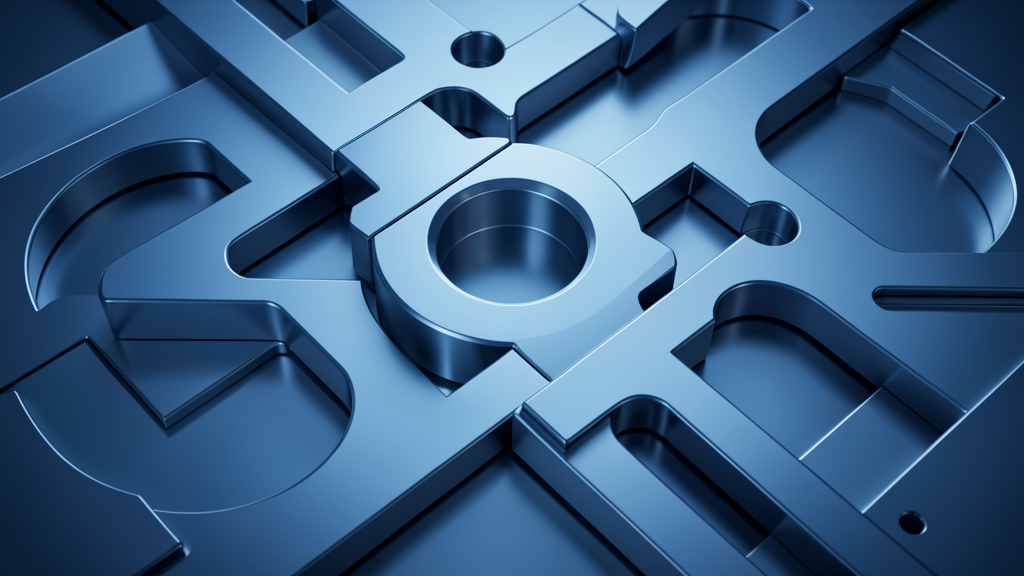 Abstract mechanical precision and tolerances visualization