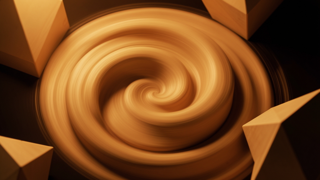 Abstract warm-toned restoration and cleaning composition