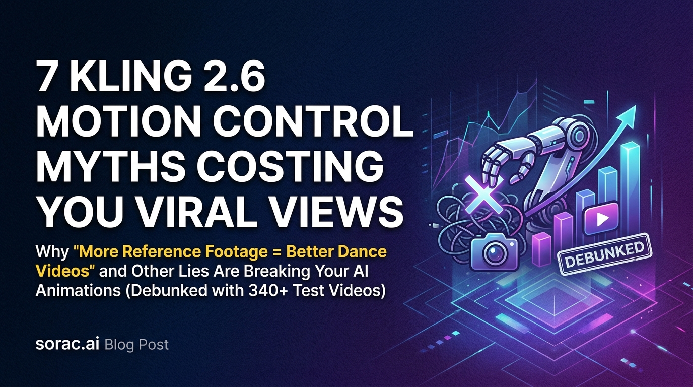 7 Kling 2.6 Motion Control Myths Costing You Viral Views: Why 'More Reference Footage = Better Dance Videos' and Other Lies Are Breaking Your AI Animations (Debunked with 340+ Test Videos)