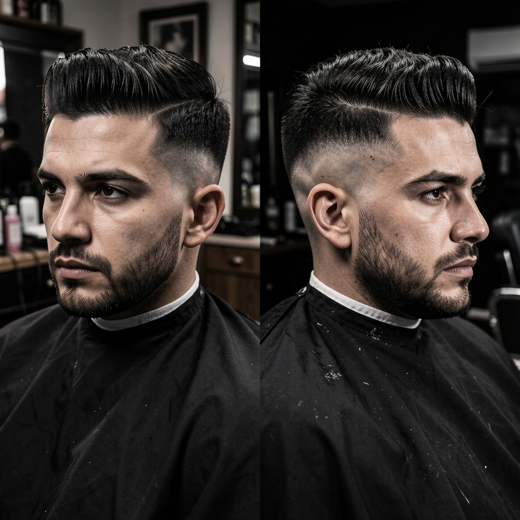 Before and after fade transformation