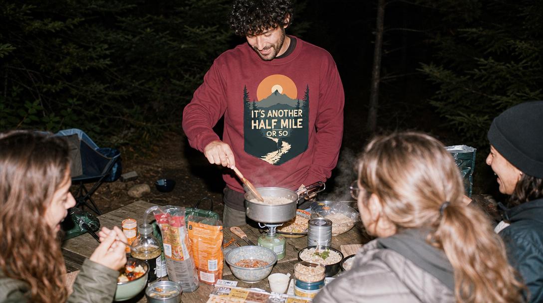 Easy camping meals prepared without a cooler