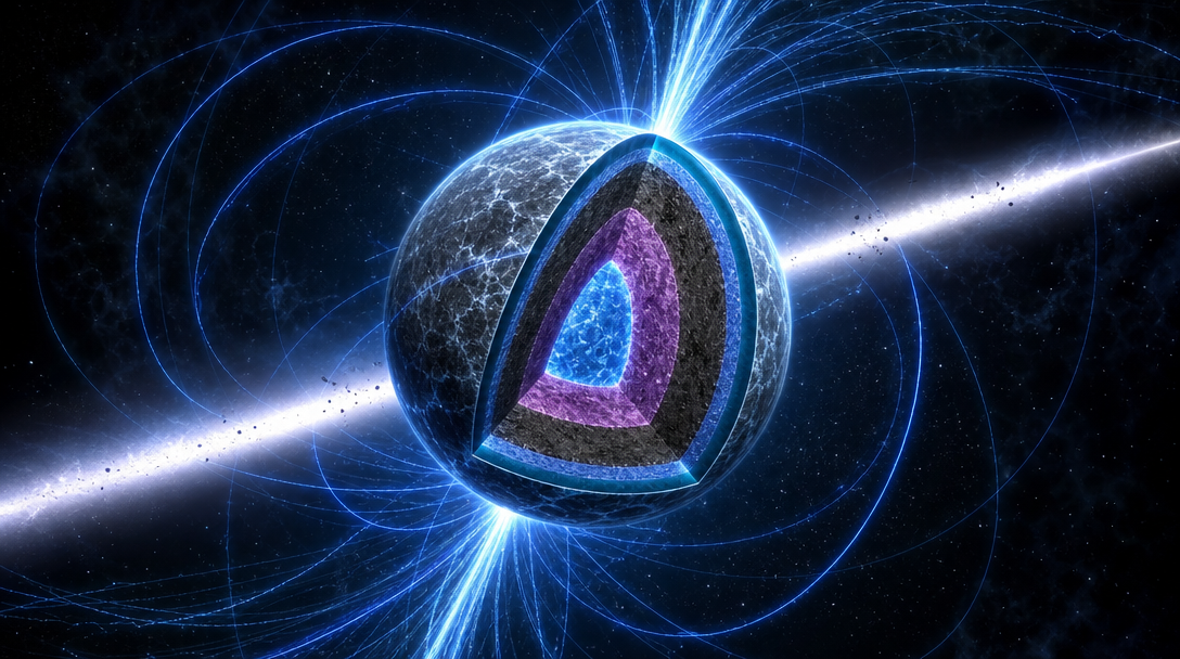 Étoile à neutrons, sphère ultra-dense aux champs magnétiques intenses
