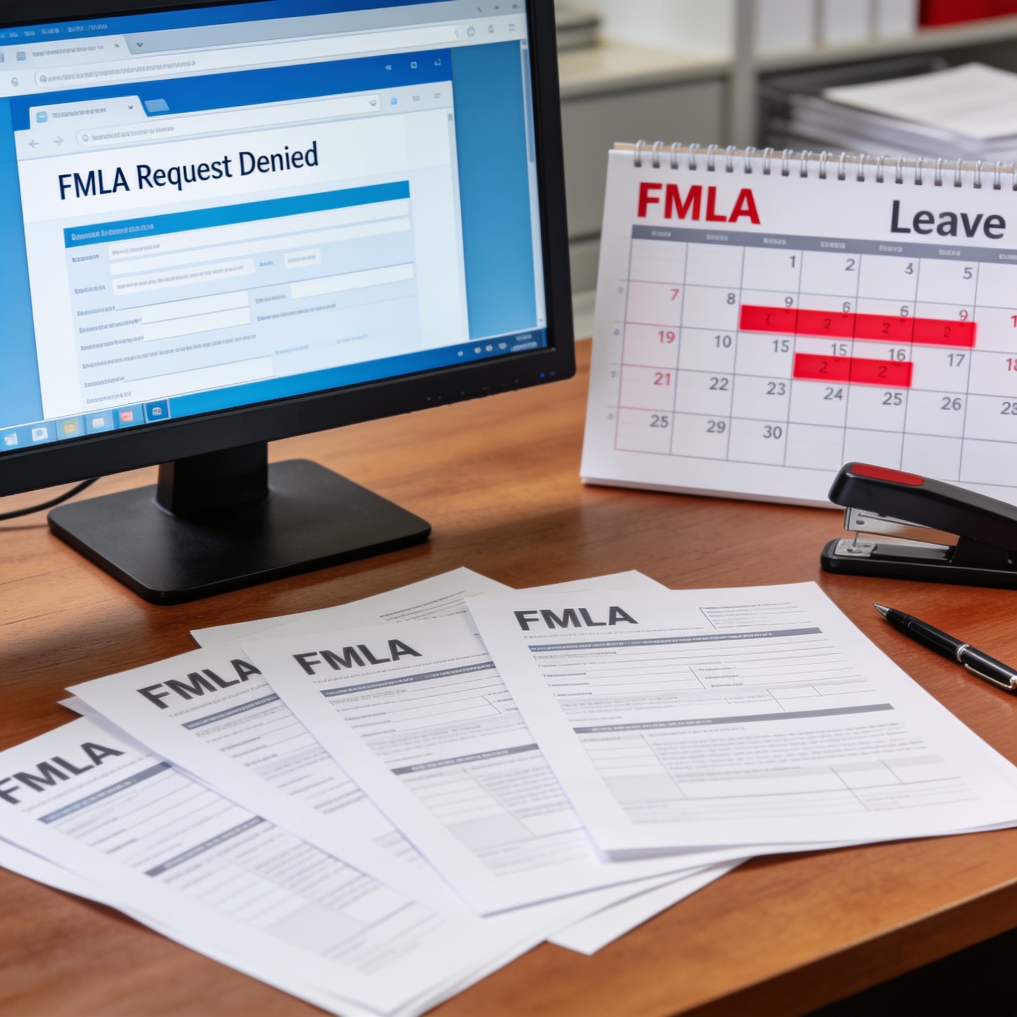 employer denied fmla: concept image with professional visual design and clear composition