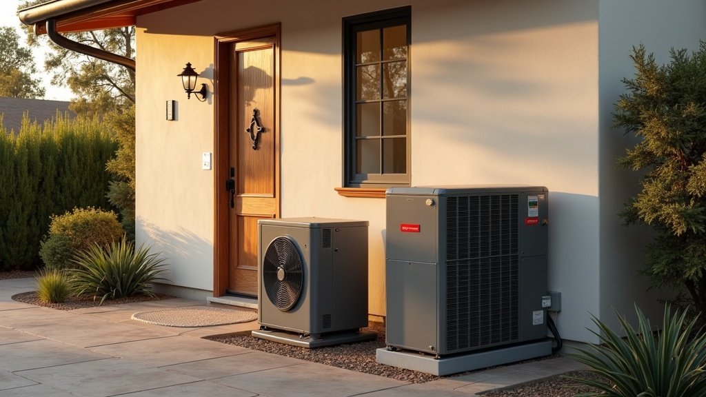 Air Blue HVAC condensing unit
