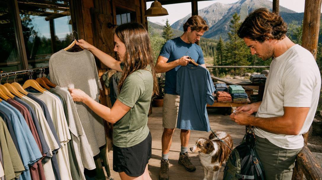 Lightweight technical hiking shirt for hot weather