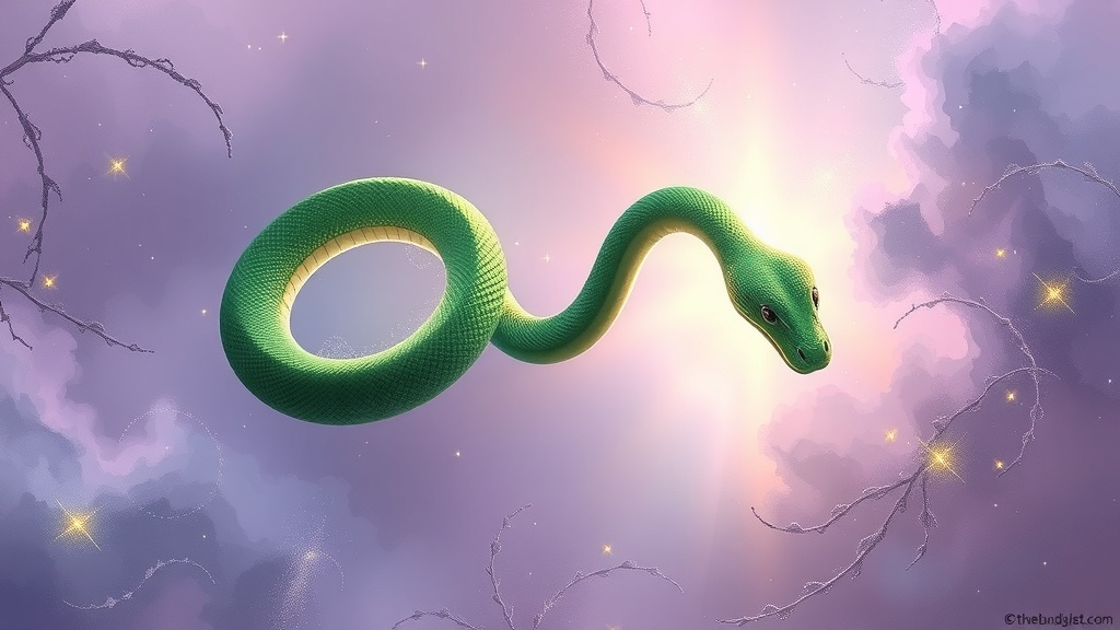 Sonhar com Cobra Verde Saindo do Corpo Espiritual
