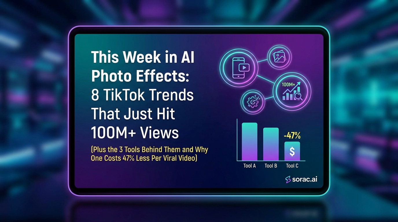 This Week in AI Photo Effects: 8 TikTok Trends That Just Hit 100M+ Views (Plus the 3 Tools Behind Them and Why One Costs 47% Less Per Viral Video)