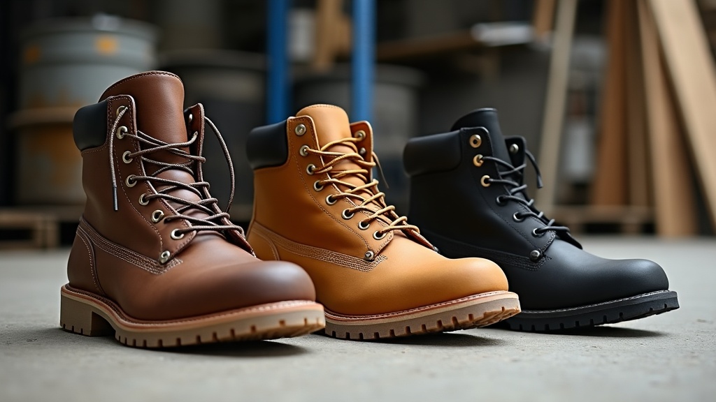 Comparación de materiales: cuero liso, nubuck y sintético
