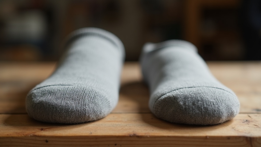 Regular sock versus heavy duty work sock comparison
