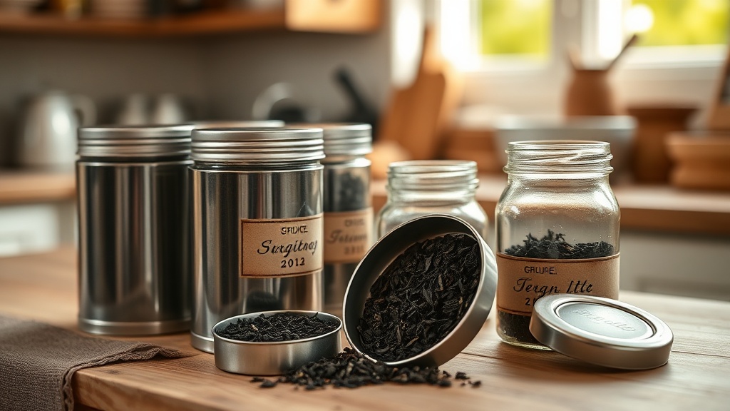 Boîtes à thé hermétiques en métal et en verre pour bien conserver le thé