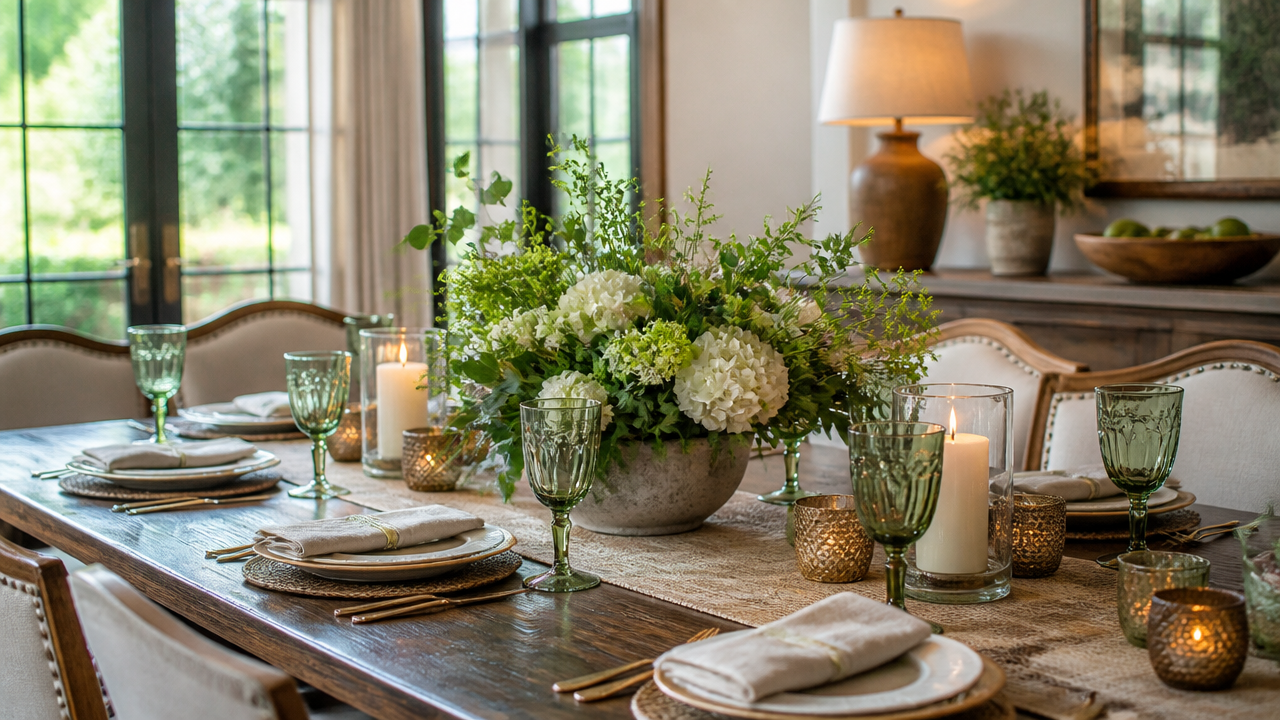 11 Expert Dining Table Centerpiece Ideas That Boost Curb Appeal 2 dinning table centerpiece ideas