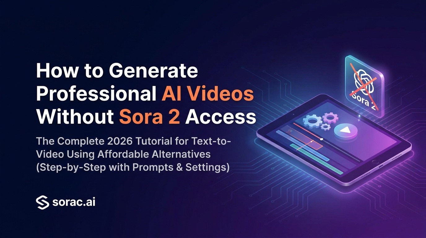 How to Generate Professional AI Videos Without Sora 2 Access: The Complete 2026 Tutorial for Text-to-Video Using Affordable Alternatives (Step-by-Step with Prompts & Settings)