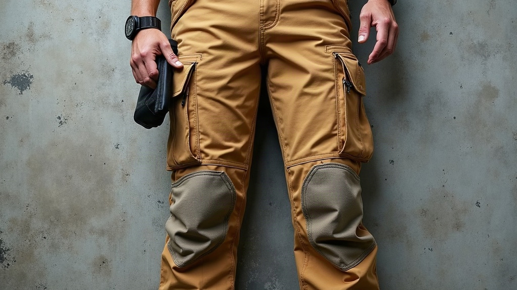 Pantalón multibolsillos con refuerzo para construcción