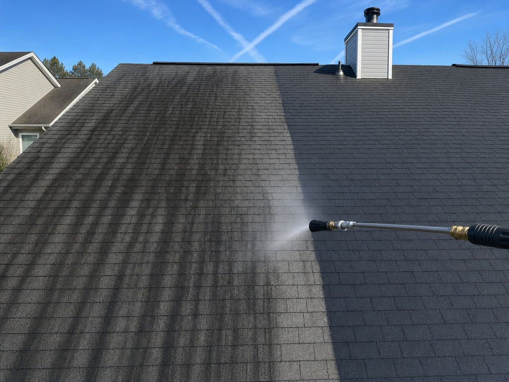 Roof Soft Washing
