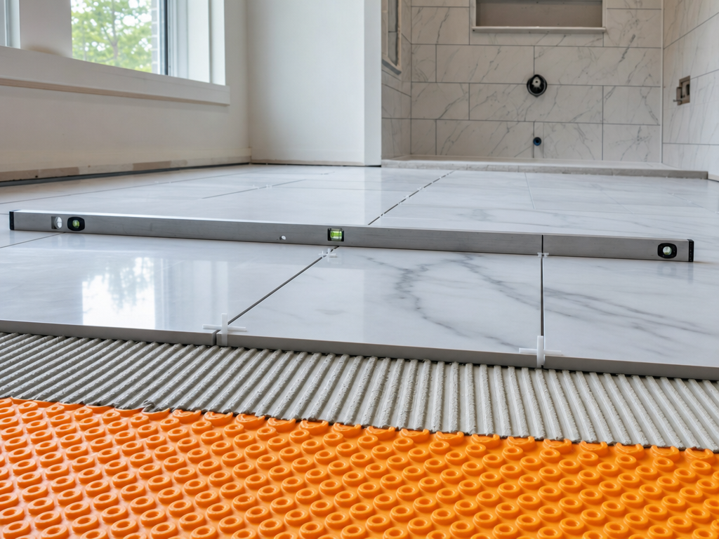 Bathroom and Kitchen Floors