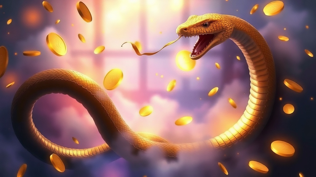 Sonhar com Cobra Dourada: Riqueza e Transformação