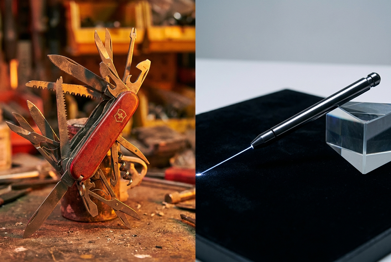 alt text for comparison of generalist vs specialist tools