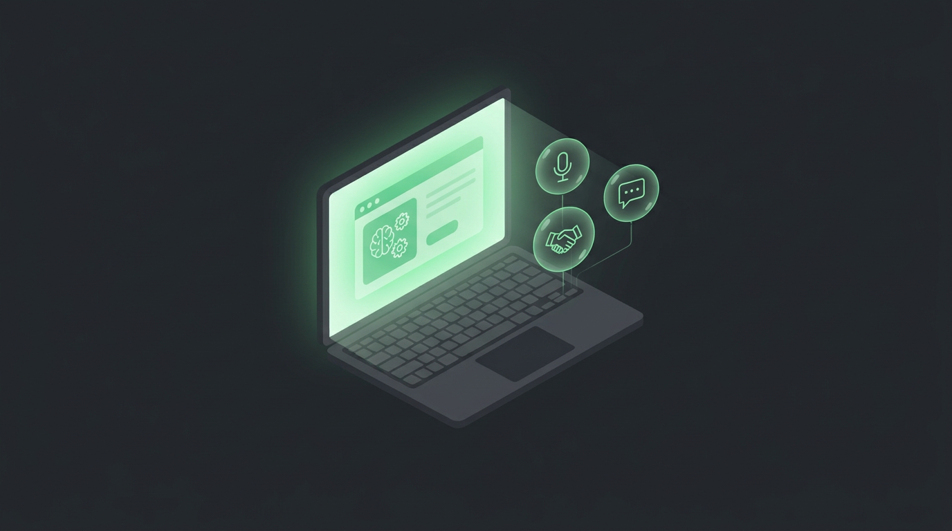 AI interview copilot technology illustration
