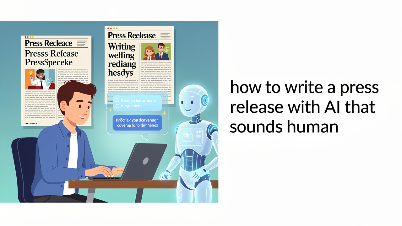 How to Write a Press Release with AI That Sounds Human