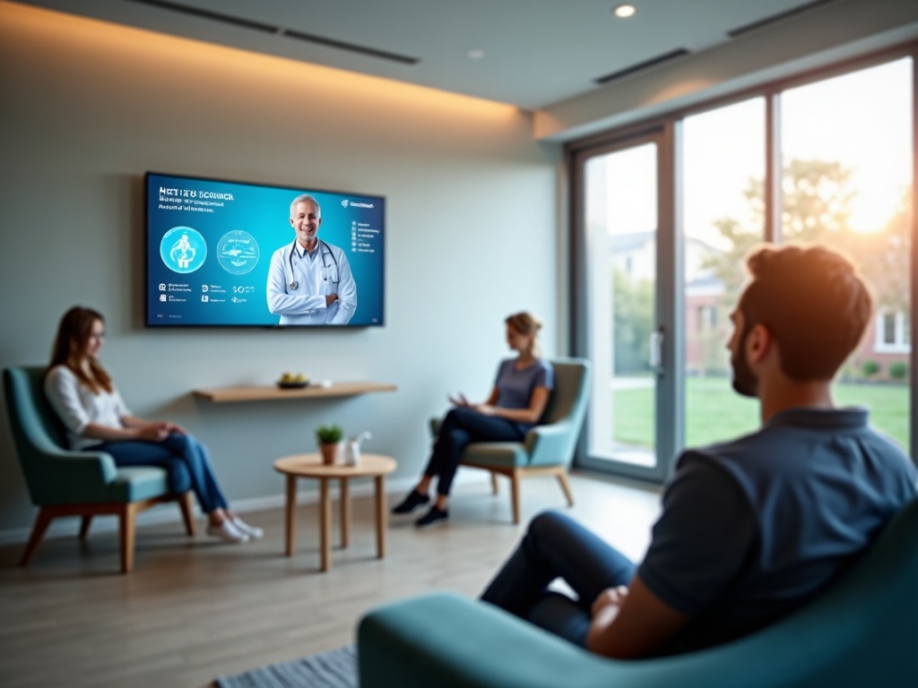Digitales Info-Display für Zusatzleistungen