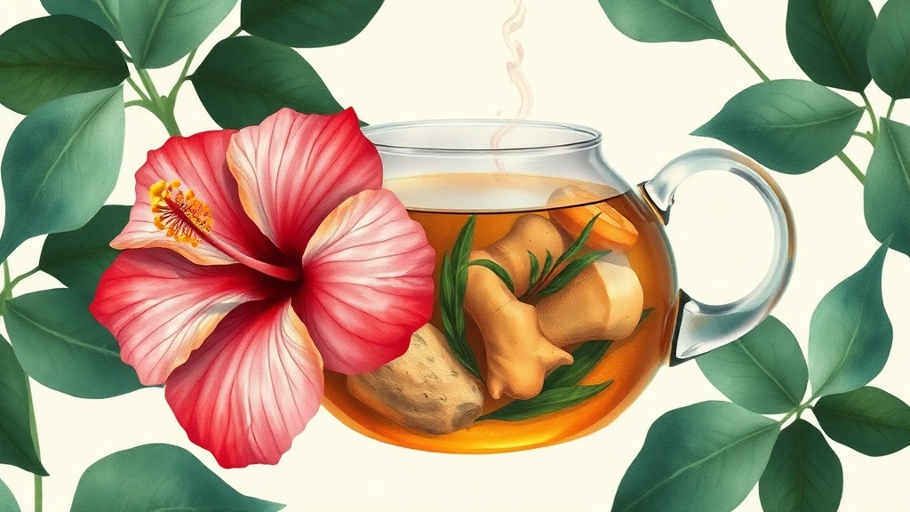 Chá de Hibisco e Gengibre: Receita Caseira Detox