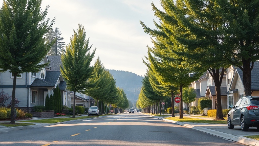Illustrative streetscape of Cost of Living, British Columbia, in the Fraser Valley