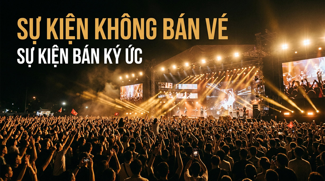 Sự kiện kh&ocirc;ng b&aacute;n v&eacute;, sự kiện b&aacute;n k&yacute; ức. Ảnh: VietNam Event Group - VEG