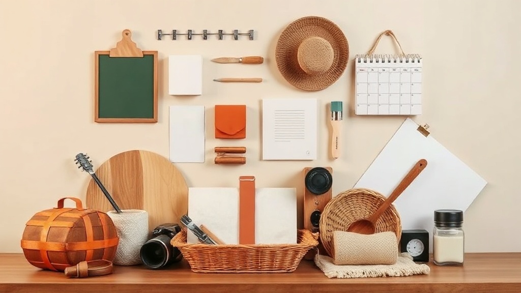 A household schedule written in a simple planner beside everyday items on a kitchen table