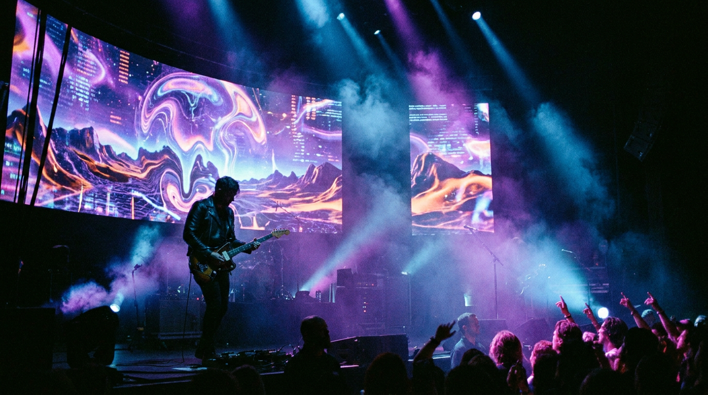 AI Music Videos Just Went Live on Stage