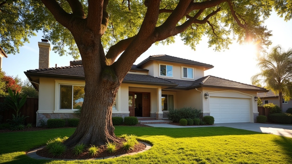 Tree service crew scene in Yorba Linda