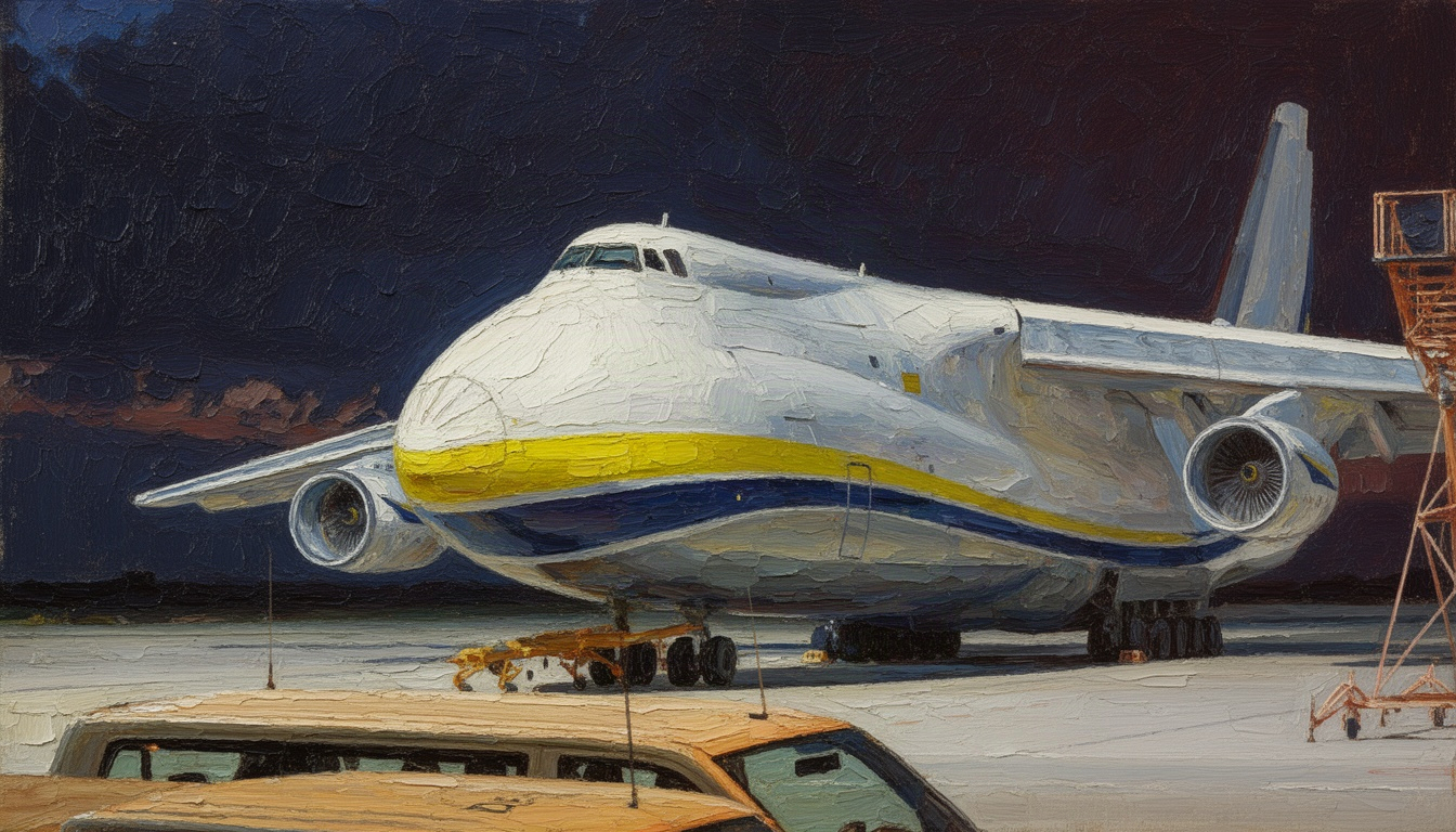 Explosive Drone Found Next to Ukrainian An-124 in Germany
