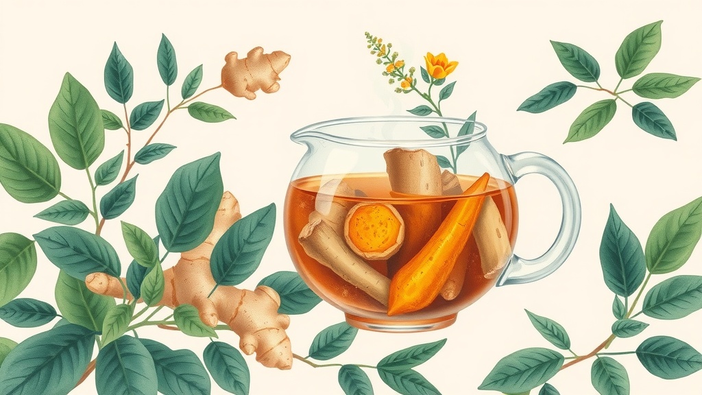 Chá de Gengibre e Cúrcuma: Receita Caseira Passo a Passo
