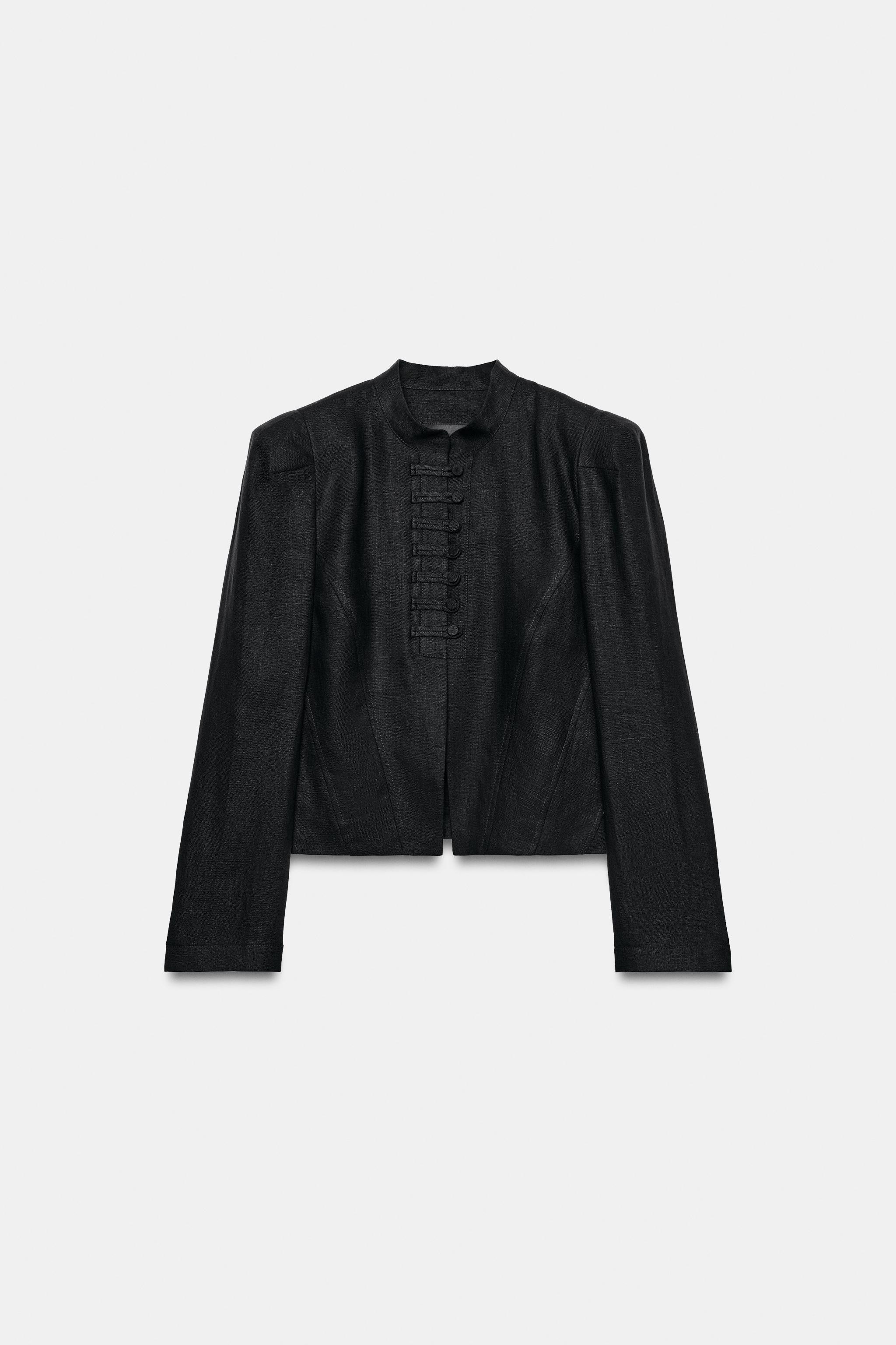 ZARA, 100% LINEN ZW COLLECTION JACKET
