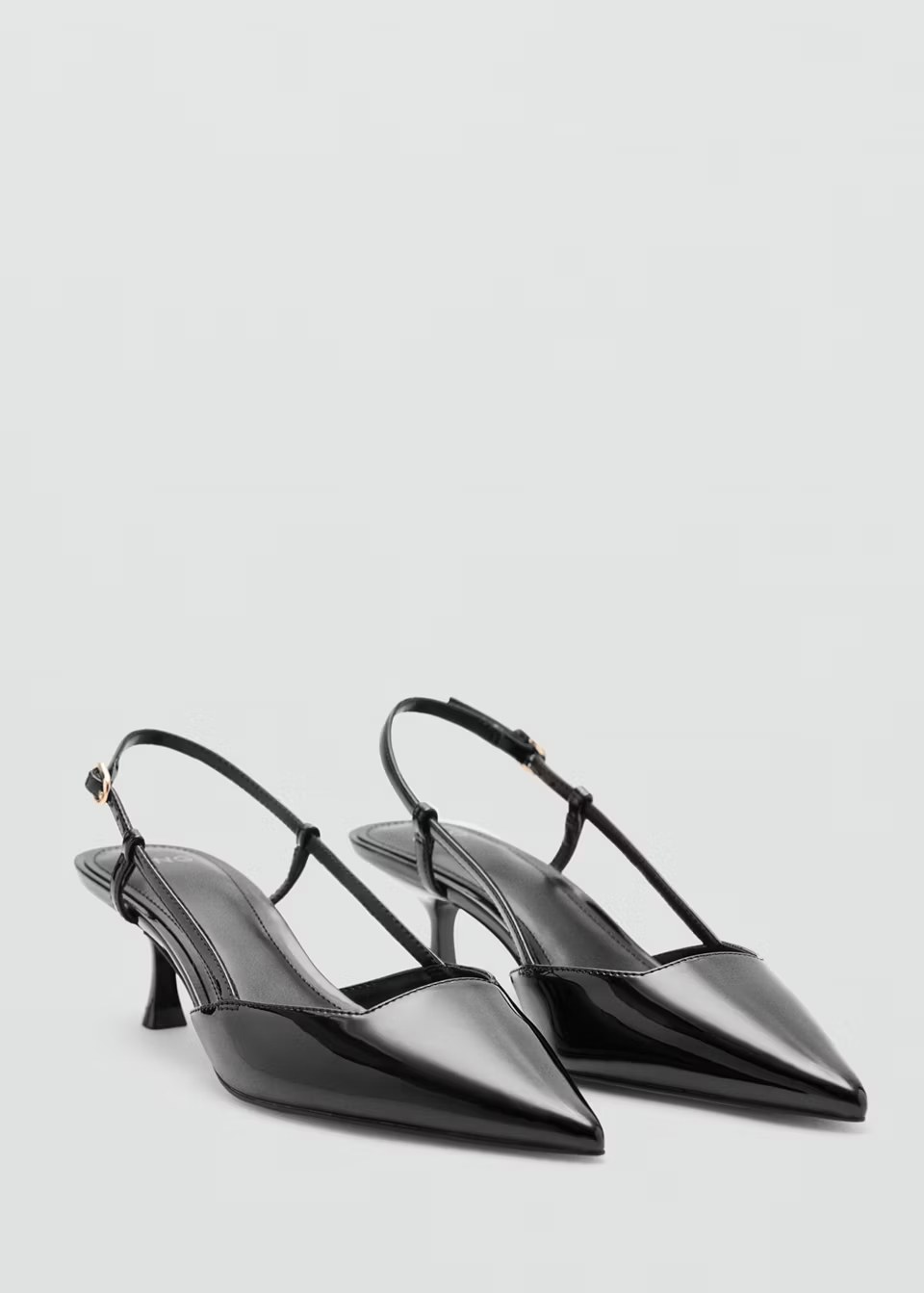 mango, PATENT HEELED SHOES
