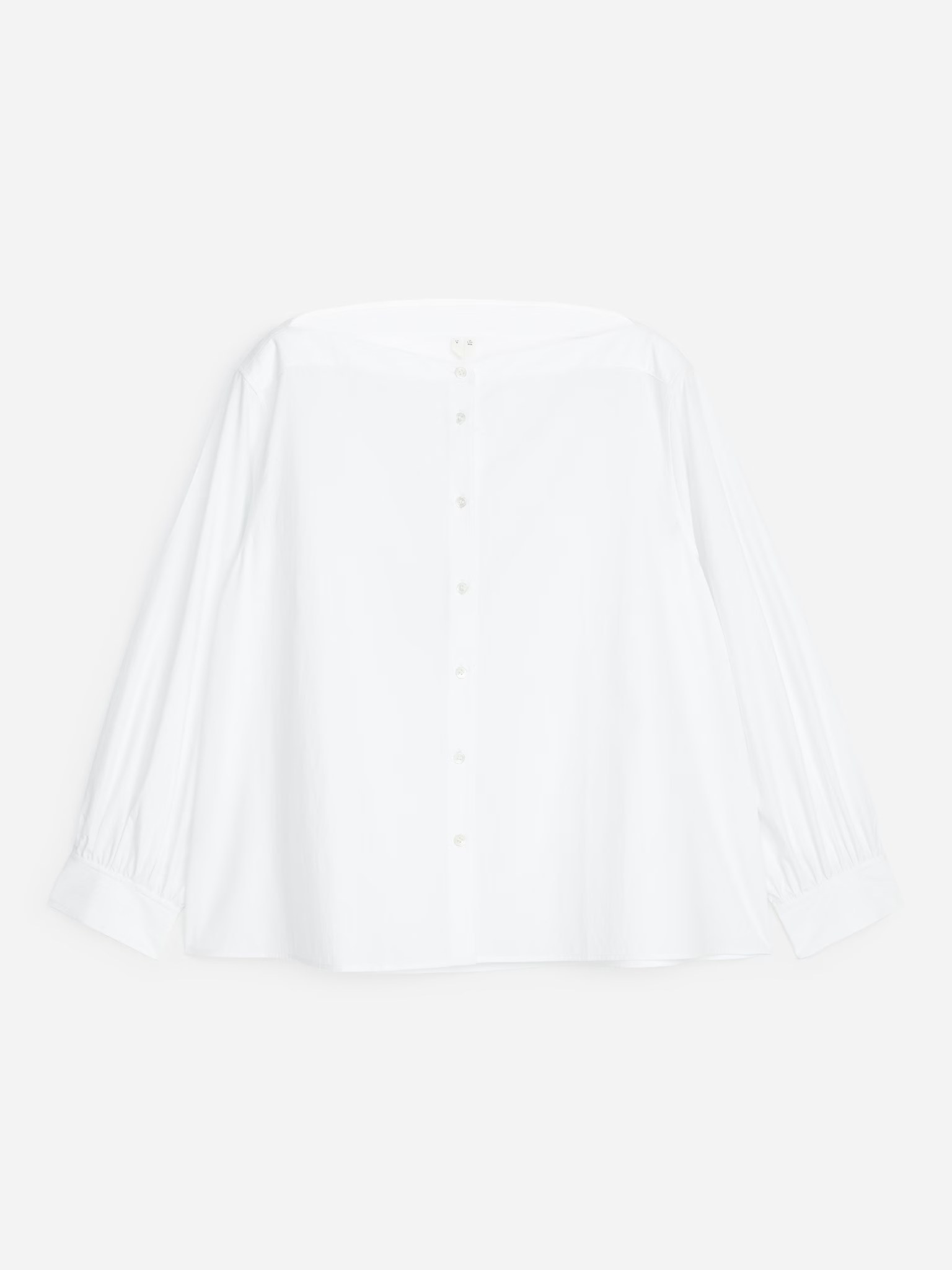 Arket, BOAT-NECK COTTON BLOUSE