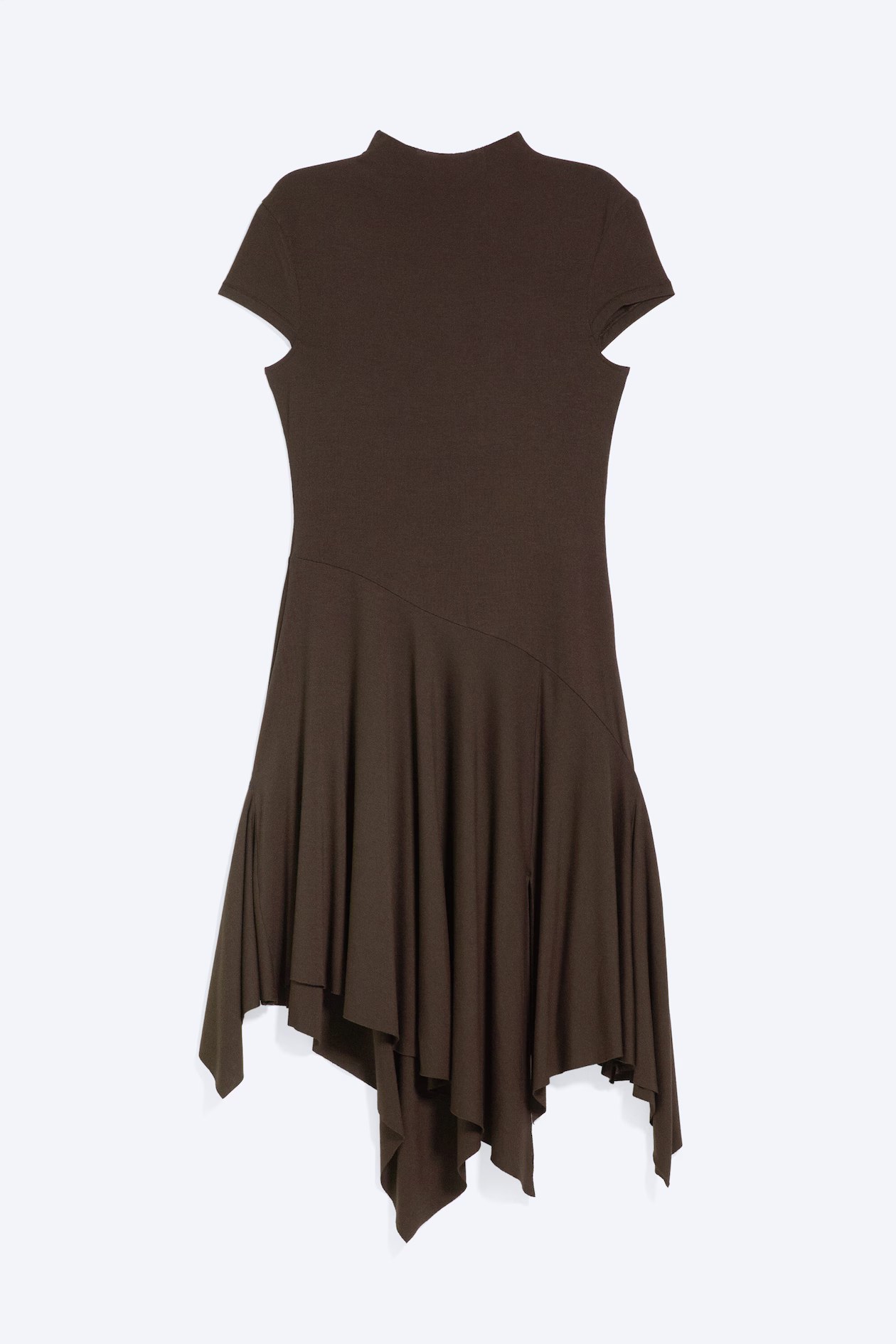 weekday, ASYMMETRIC MOCK‑NECK MIDI DRESS