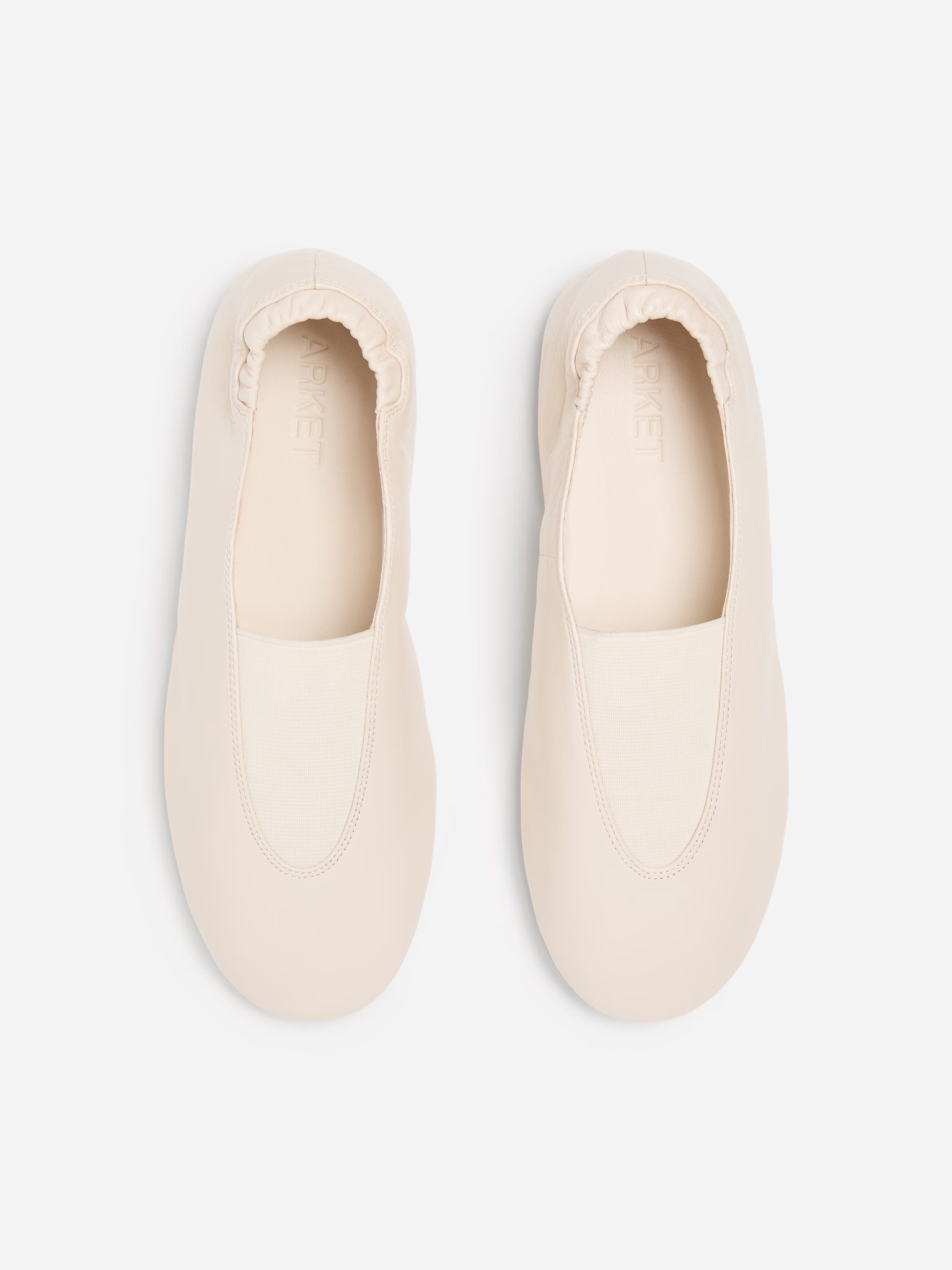 arket, SPORTY LEATHER BALLERINAS