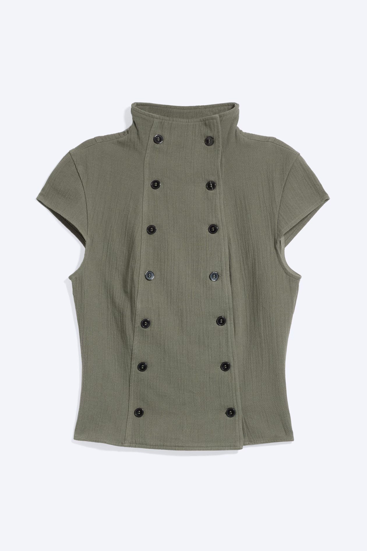 weekday, DOUBLE BREASTED COTTON TOP