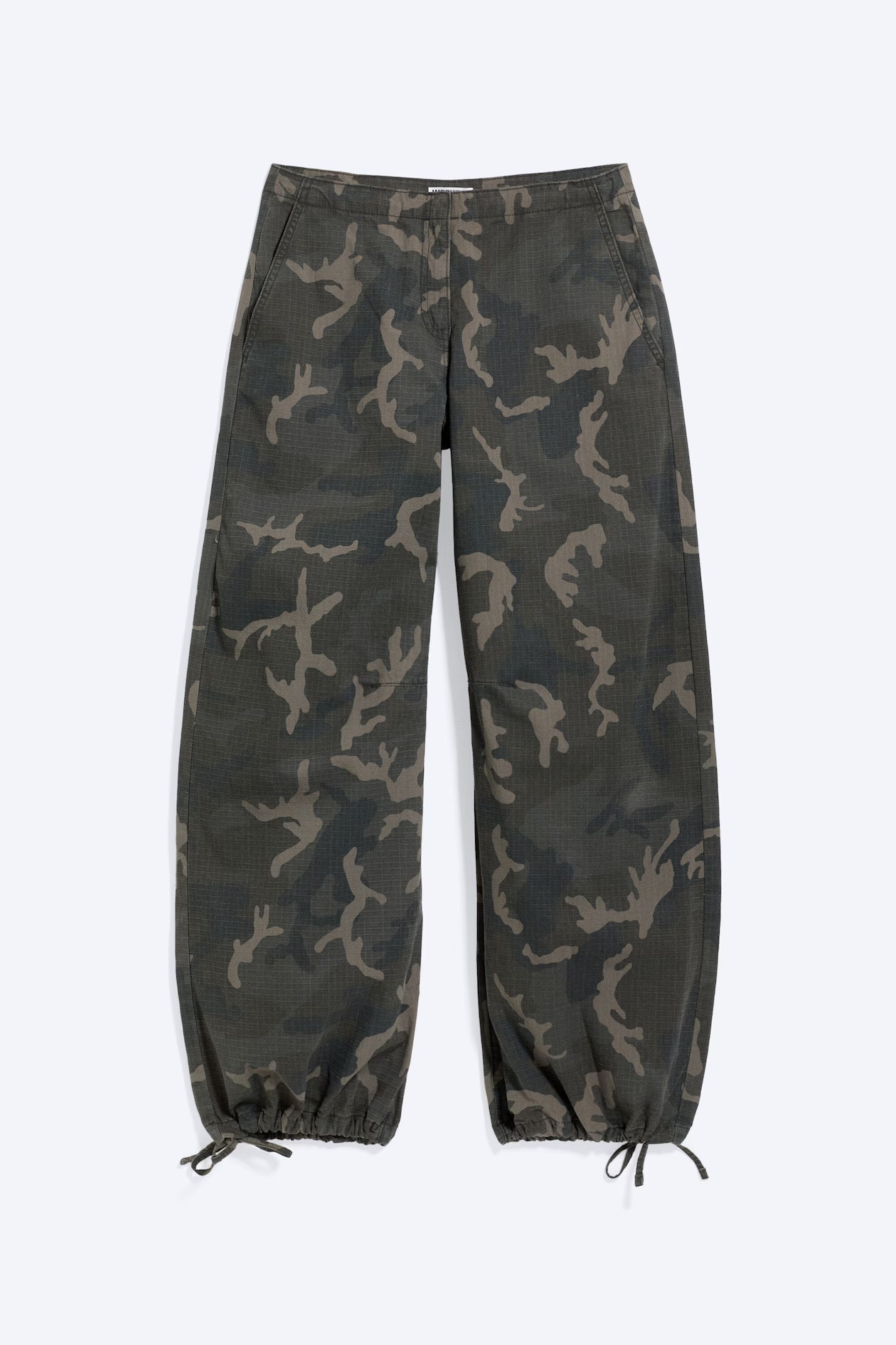weekday, LOW RISE BAGGY RIPSTOP TROUSERS