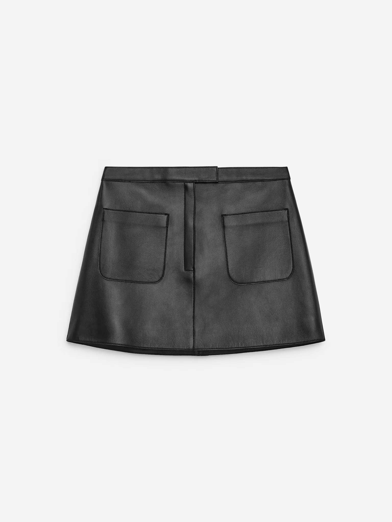 arket, LEATHER MINI SKIRT
