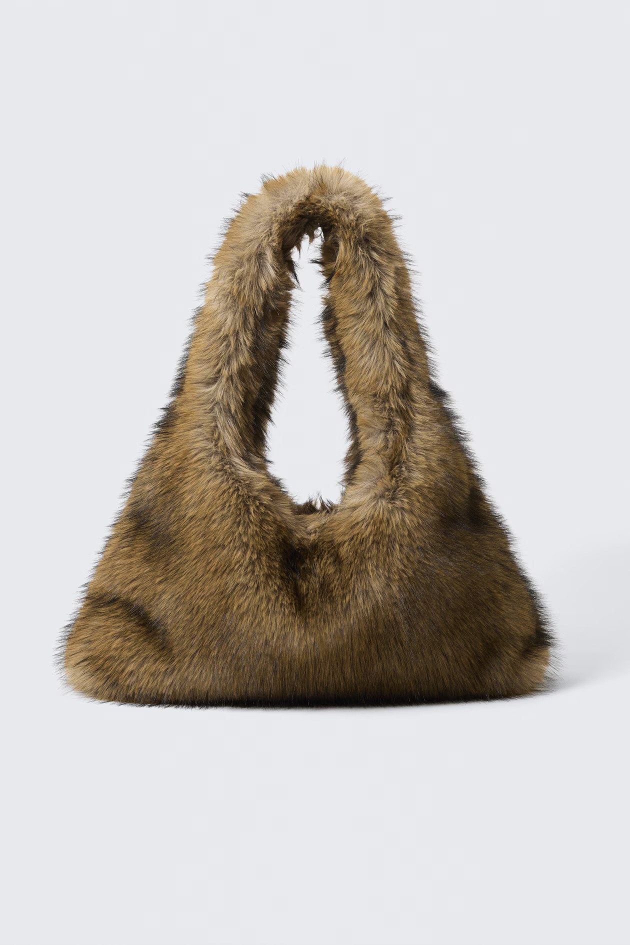 weekday, SLOUCHY FAUX FUR SHOULDER BAG