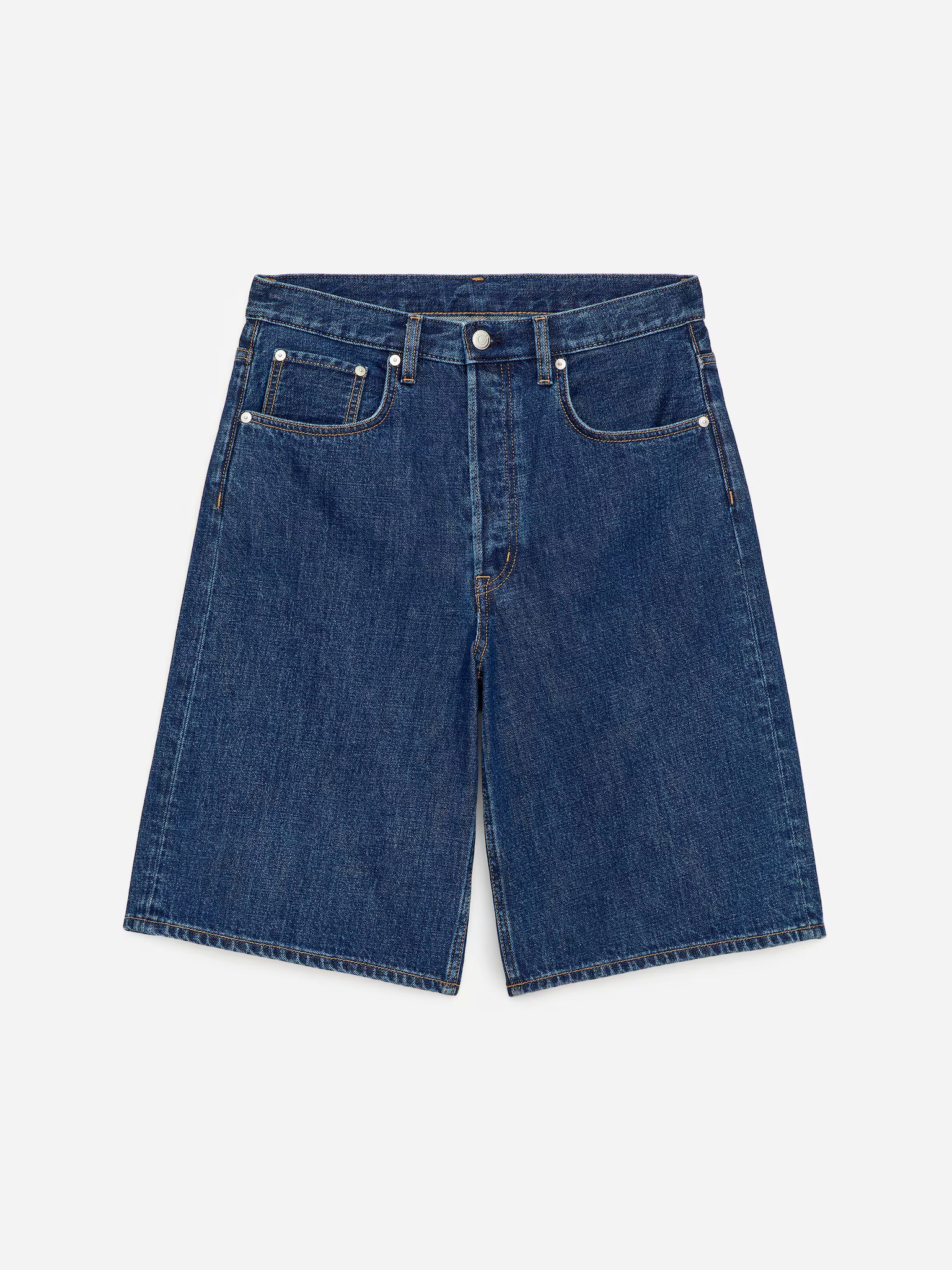 arket, LONG DENIM SHORTS