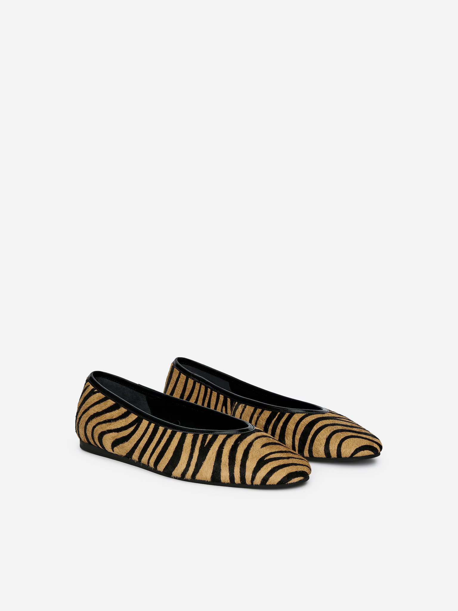 arket, PONY HAIR-EFFECT BALLERINAS