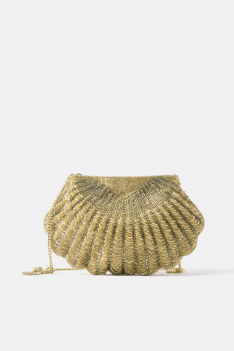 pull & bear, Beaded seashell bag