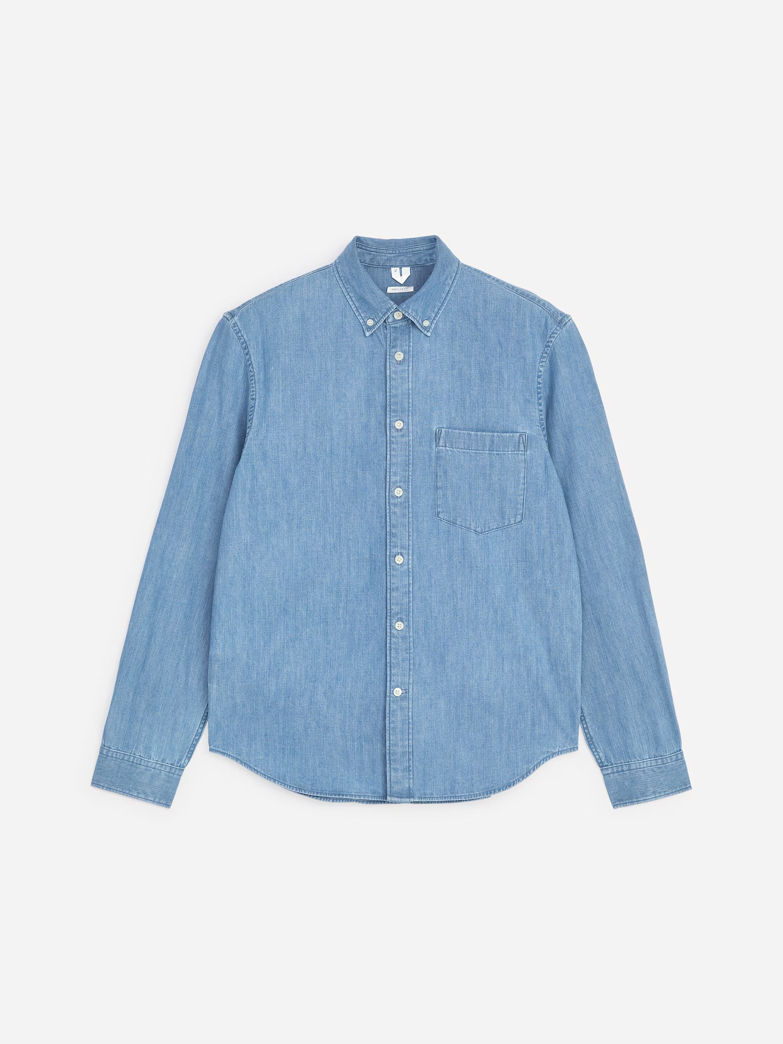 arket, REGULAR DENIM SHIRT