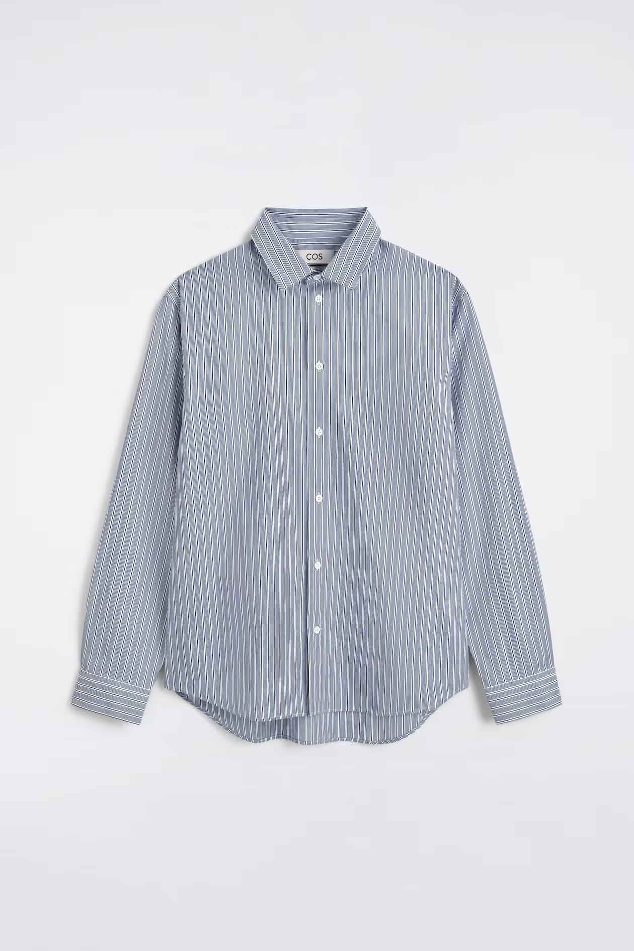 COS, RELAXED STRIPED COTTON SHIRT