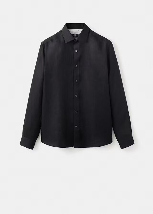 Mango, REGULAR-FIT 100% LINEN SHIRT