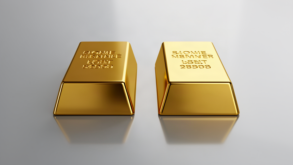 two gold bars comparison